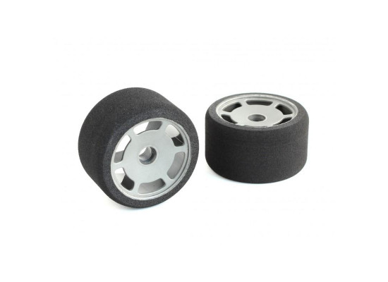 JFT 1/12 Front Tires Medium S foam (2pcs/Grey Rims)