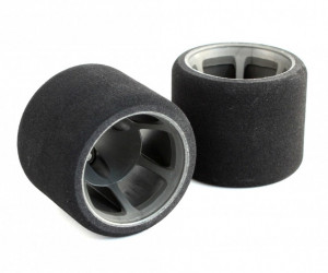 JFT 1/12 Rear Tires Soft S foam (2pcs/Grey Rims)